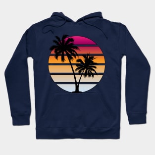 Retrowave Orange sunset Hoodie